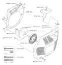 Page K Diagram and Parts List for 2006-02 Husqvarna Chainsaw