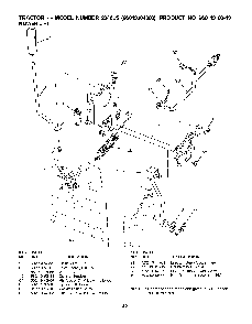 Mower Lift / Deck Lift Diagram and Parts List for (96043004300)(2008-01) Husqvarna Lawn Tractor