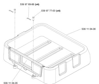 Utility Box Diagram and Parts List for 2004-11 Husqvarna Lawn Mower