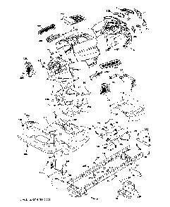 Chassis Diagram and Parts List for  Husqvarna Lawn Tractor