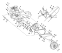 Page C Diagram and Parts List for 510 CRT 954140067A -1998-02 Husqvarna Tiller