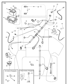 Electrical Diagram and Parts List for (96043028000)(2017-11) Husqvarna Lawn Tractor