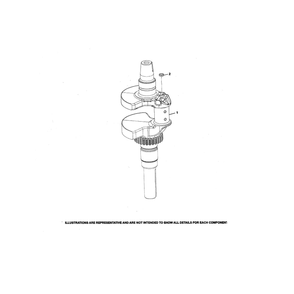 Engine >> Crankshaft Diagram and Parts List for  Husqvarna Lawn Tractor