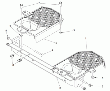 Cross Member and Fan Covers Diagram and Parts List for (970497202-00)(2020-10) Husqvarna Lawn Tractor