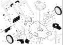 Page A Diagram and Parts List for 5521 CHV 961430001-07 -2007-09 Husqvarna Lawn Mower