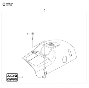 Cover Diagram and Parts List for 2013-01 Husqvarna Chainsaw