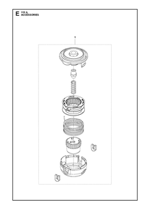 Accessories Diagram and Parts List for  Husqvarna Edger