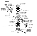 Page B Diagram and Parts List for 1990-01 Husqvarna Chainsaw