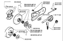 Page D Diagram and Parts List for 1990-01 Husqvarna Chainsaw