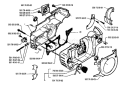 Page D Diagram and Parts List for 1994-06 Husqvarna Chainsaw