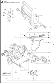 Part Location Diagram of 505201601 Husqvarna Guard