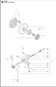 Part Location Diagram of 505200301 Husqvarna 