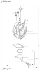 Part Location Diagram of 575276901 Husqvarna Decompression Valve
