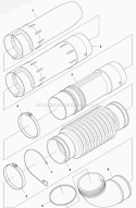Tube Diagram and Parts List for 2011-05 Husqvarna Leaf Blower / Vacuum