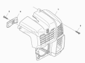Cylinder Cover Diagram and Parts List for 2011-05 Husqvarna Leaf Blower / Vacuum