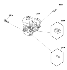 Engine Ignition Lubrication (80098013) Diagram and Parts List for  Husqvarna Pressure Washer
