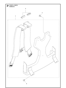 Harness 2 Diagram and Parts List for 20111800001-Current Husqvarna Leaf Blower / Vacuum