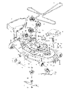 Mower deck/cutting deck Diagram and Parts List for  Husqvarna Lawn Mower