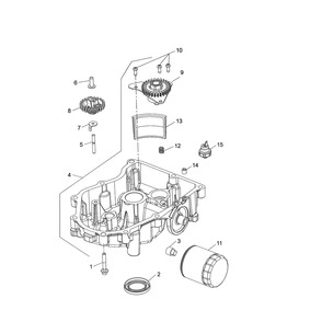 Engine >> Lubrication Diagram and Parts List for  Husqvarna Lawn Tractor