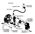 Page B Diagram and Parts List for 1981-10 Husqvarna Chainsaw