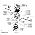 Page B Diagram and Parts List for 1988-08 Husqvarna Chainsaw