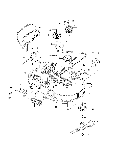 Mower deck / cutting deck Diagram and Parts List for  Husqvarna Lawn Mower