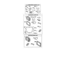 Engine >> Gasket Set Diagram and Parts List for  Husqvarna Lawn Tractor