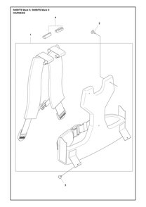 Harness Diagram and Parts List for  Husqvarna Leaf Blower / Vacuum