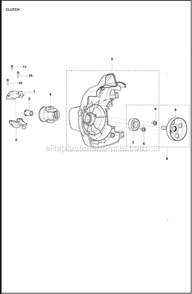 Part Location Diagram of 581808201 Husqvarna GEAR HEAD ASSEMBLY