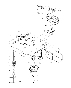 Engine mounting/guards/muffler Diagram and Parts List for  Husqvarna Lawn Mower