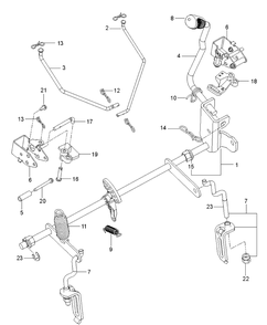 Mower Lift / Deck Lift Diagram and Parts List for (96795390300)(2018-10) Husqvarna Lawn Mower