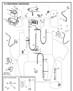 Electrical 2 Diagram and Parts List for  Husqvarna Lawn Tractor