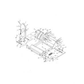 Deck Lift Diagram and Parts List for 968999172 Husqvarna Lawn Tractor