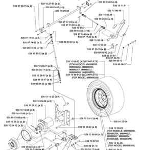 Park Brake Assembly Tl Diagram and Parts List for IZ5225TXPKOA (968999307)(2005-12) Husqvarna Lawn Mower
