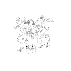 42" Deck Diagram and Parts List for 968999172 Husqvarna Lawn Tractor