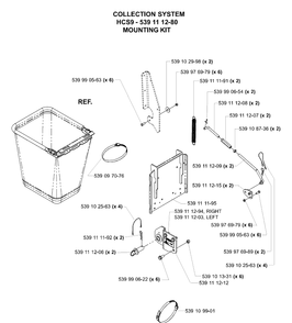 Accessories (Mounting Kit) Diagram and Parts List for IZ5225TSPKOA 2006-02 Husqvarna Lawn Mower