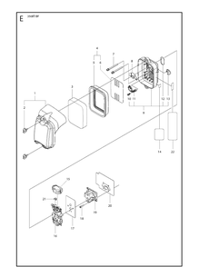 Carburetor And Air Filter Diagram and Parts List for  Husqvarna Leaf Blower / Vacuum