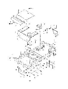 Frame Diagram and Parts List for  Husqvarna Lawn Mower