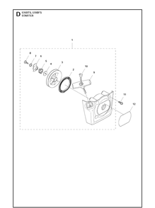 Starter 2 Diagram and Parts List for 20111800001-Current Husqvarna Leaf Blower / Vacuum