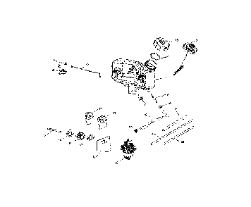 Fuel system Diagram and Parts List for  Husqvarna Lawn Mower