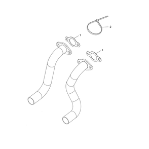 Engine >> Exhaust Diagram and Parts List for  Husqvarna Lawn Tractor
