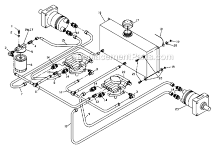 Part Location Diagram of 539103315 Husqvarna RETURN TEE ASSEMBLY