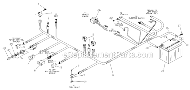Wiring_Assembly Diagram and Parts List for ZTHKW4818A Husqvarna Lawn Tractor
