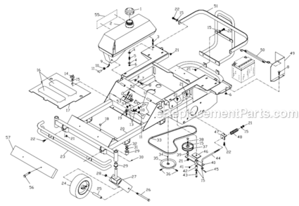 Part Location Diagram of 539102817 Husqvarna SPRING-BRAKE COMPRESSION