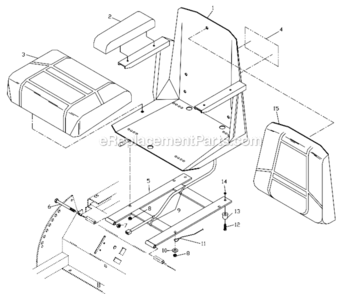 Part Location Diagram of 539102844 Husqvarna ARM REST CUSHIONS (1 PAIR)
