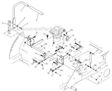 Part Location Diagram of 539103249 Husqvarna CONTROL WELDMENT, LEFT