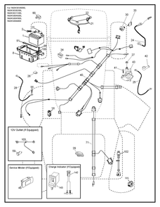Electrical Diagram and Parts List for 2018 Husqvarna Lawn Tractor
