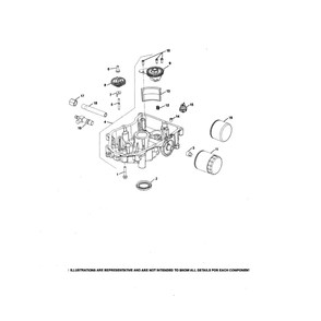 Engine >> Lubrication Diagram and Parts List for  Husqvarna Lawn Tractor