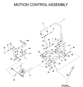 Handle And Controls Diagram and Parts List for IZ5223 (968999208)(2004-09) Husqvarna Lawn Mower