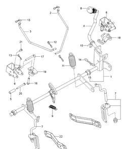 Mower Lift / Deck Lift Diagram and Parts List for  Husqvarna Lawn Mower